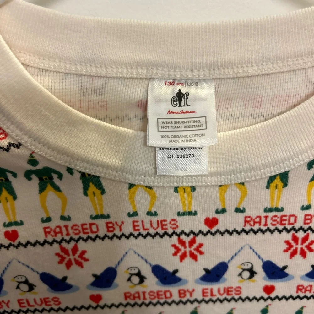Hanna Andersson Kids Elf Collaboration PJ Top